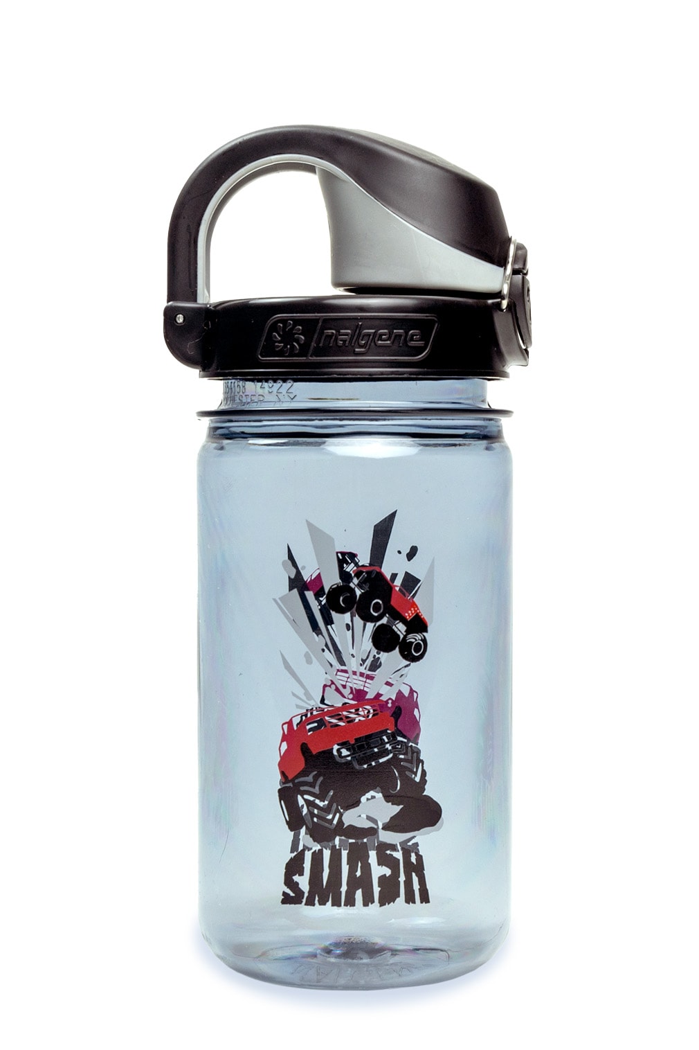 Nalgene product detail: 12oz On-The-Fly Kids Lock-Top Bottle with Graphics J1 — 12oz On-The-Fly Kids Lock-Top Bottle with Graphics