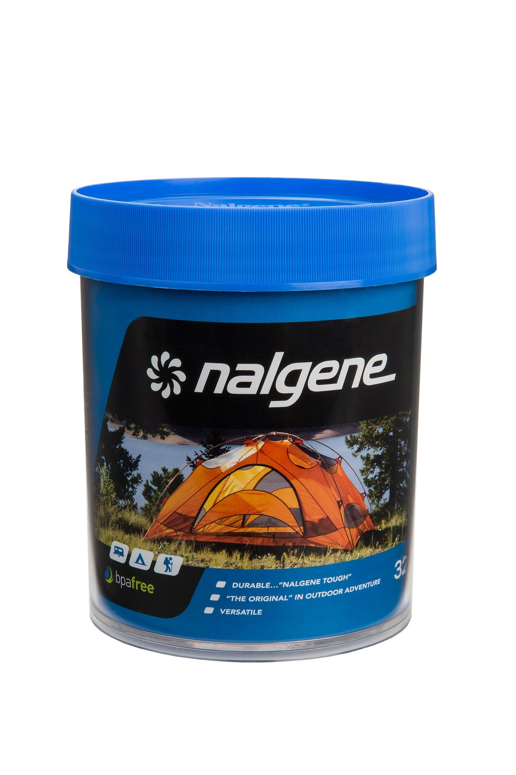 Nalgene product view: 32oz Storage Jar – Blue Lid P5 — 32oz Storage Jar – Blue Lid