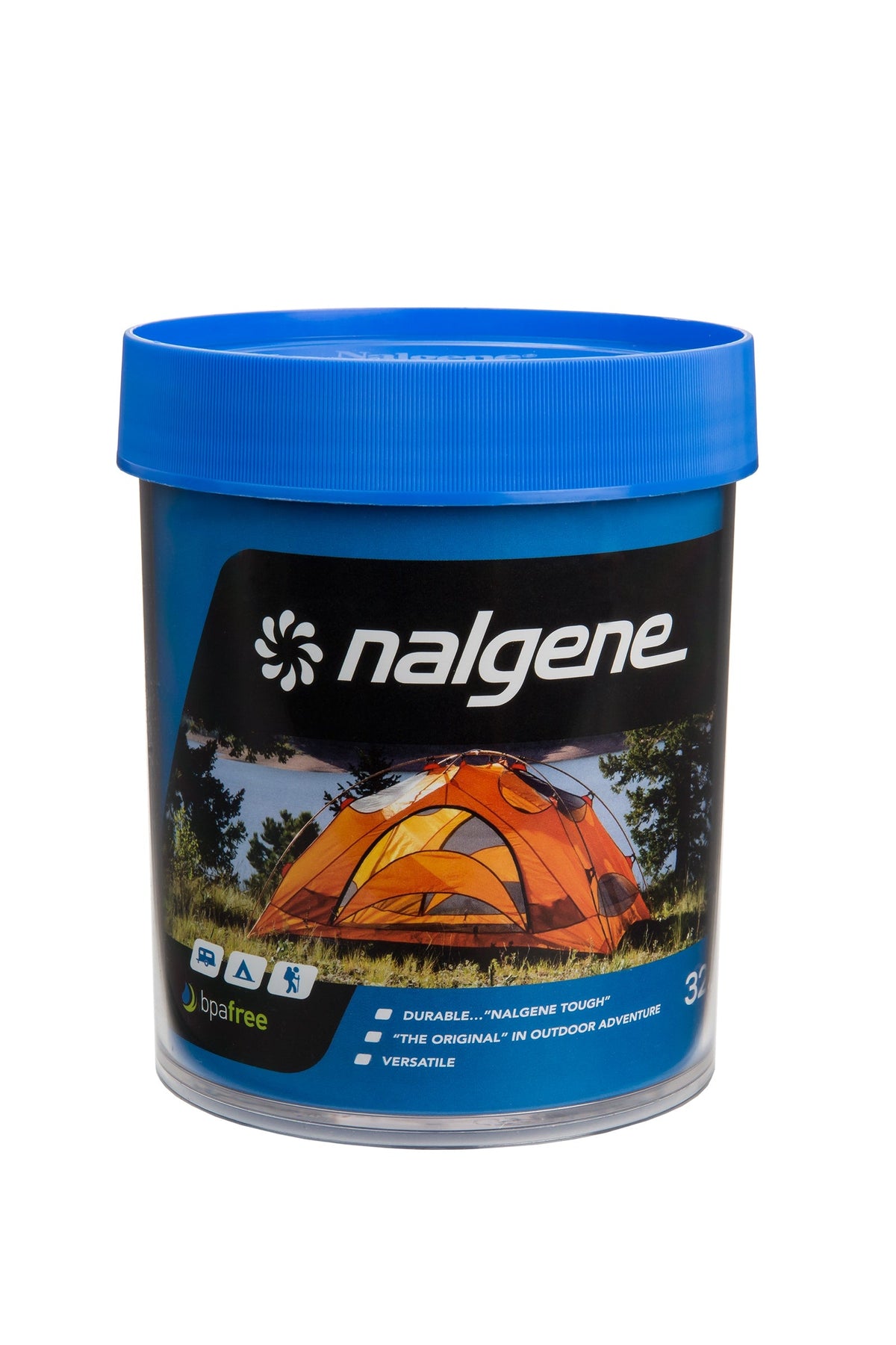 Nalgene product view: 32oz Storage Jar – Blue Lid P5 — 32oz Storage Jar – Blue Lid