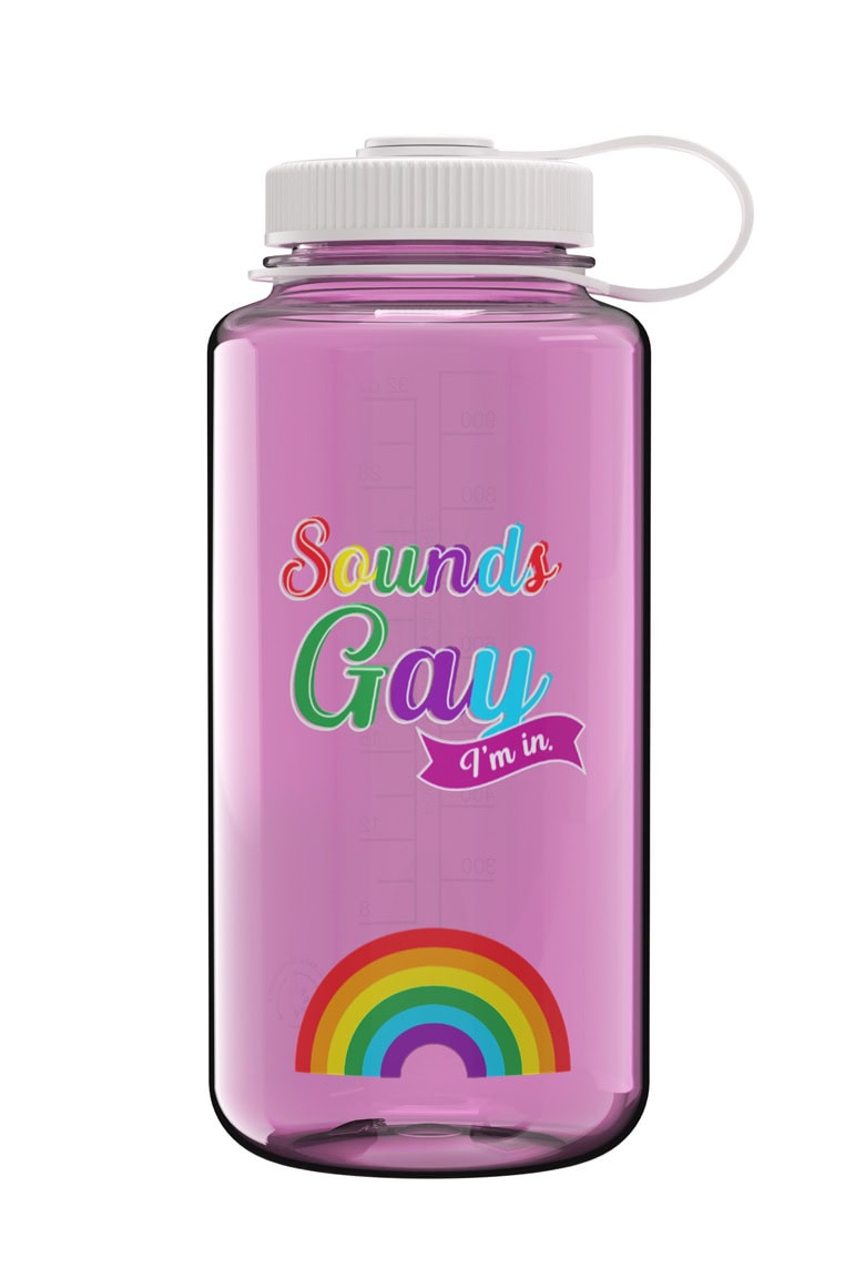 Nalgene product view: 32oz Wide Mouth Pride Bottle V5 — 32oz Wide Mouth Pride Bottle