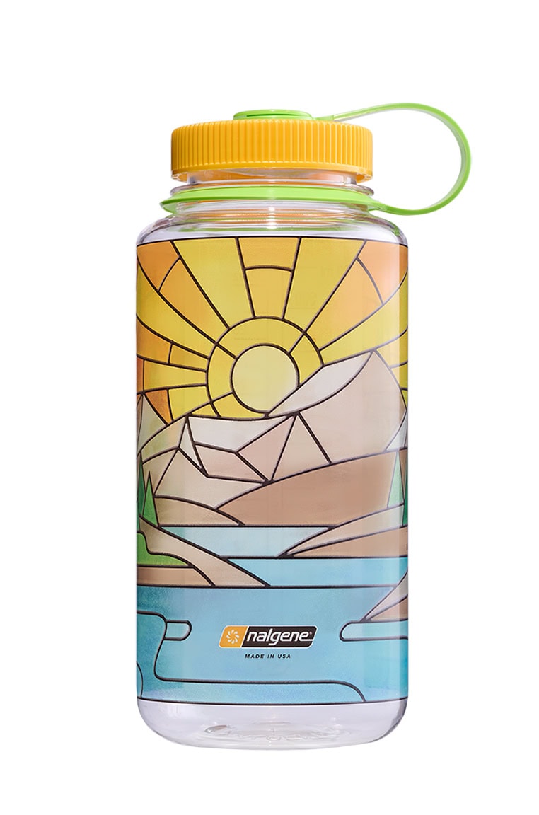 Nalgene product view: 32oz Wide Mouth Stained Glass Print Bottles C9 — 32oz Wide Mouth Stained Glass Print Bottles