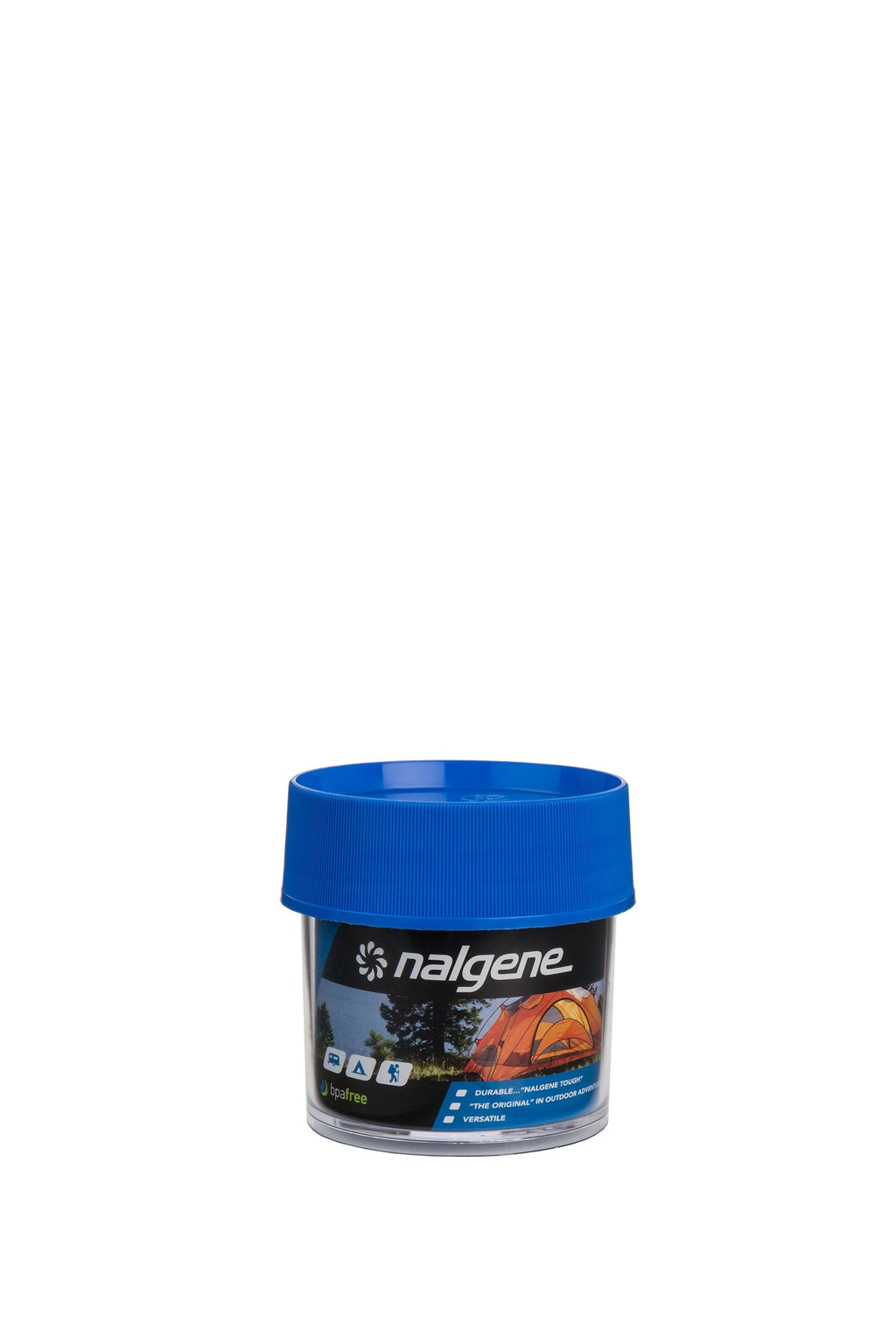 Nalgene product detail: 4oz Storage Jar – Blue Lid Z2 — 4oz Storage Jar – Blue Lid