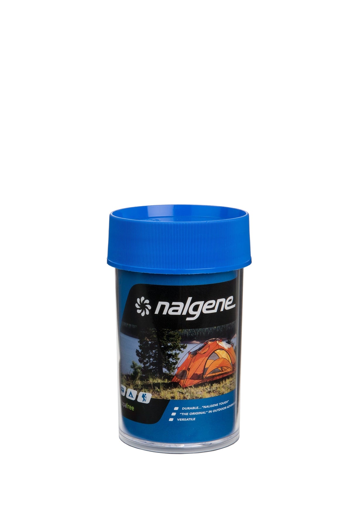 Nalgene product view: 8oz Storage Jar – Blue Lid J2 — 8oz Storage Jar – Blue Lid
