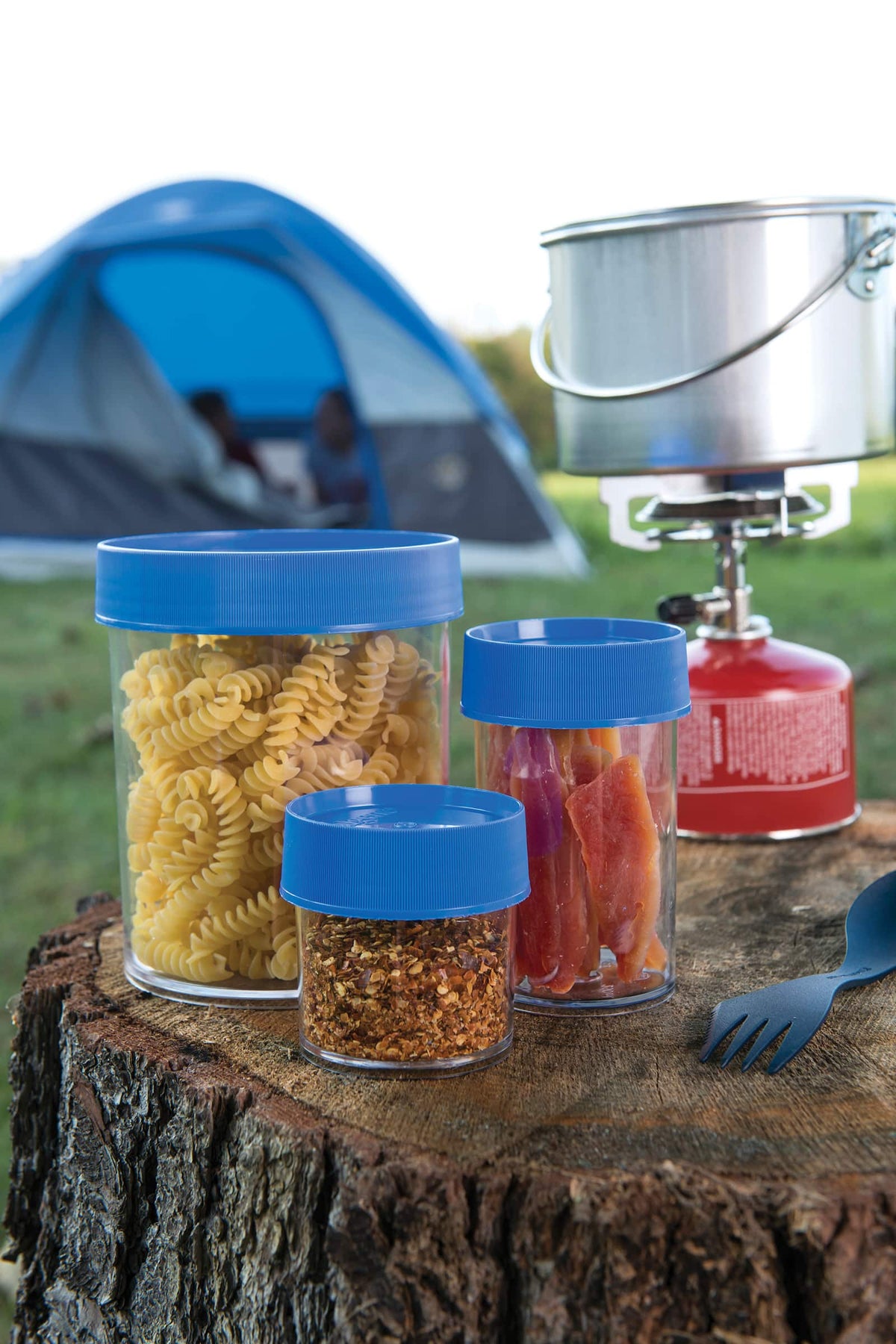 Nalgene product view: 32oz Storage Jar – Blue Lid P5 — 32oz Storage Jar – Blue Lid