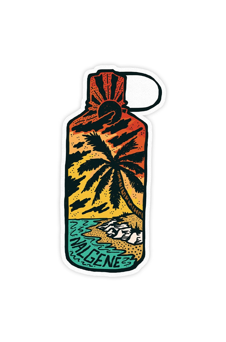 Nalgene product detail: Tropical Narrow Mouth Sticker V2 — Tropical Narrow Mouth Sticker