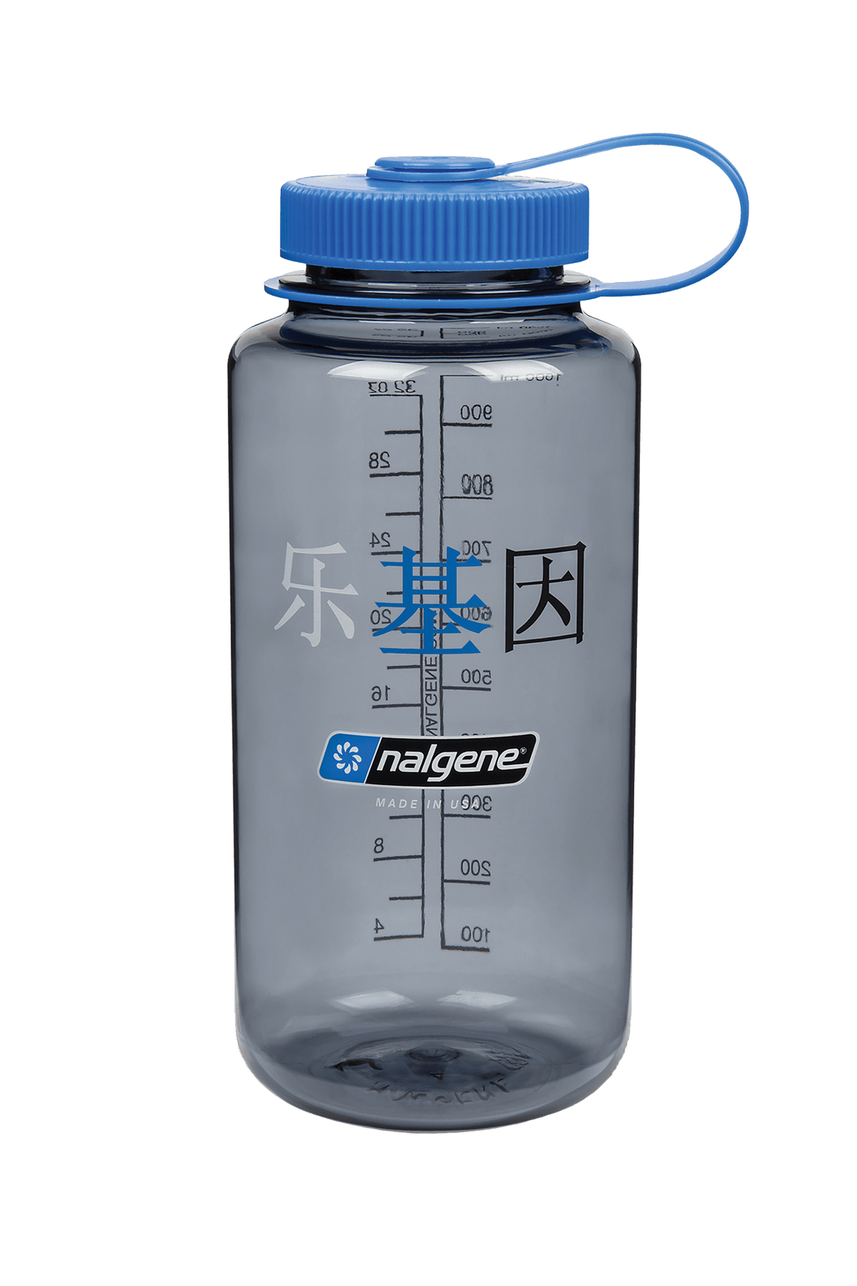 Nalgene product detail: 32oz Wide Mouth “Happy Gene” Bottle C8 — 32oz Wide Mouth “Happy Gene” Bottle