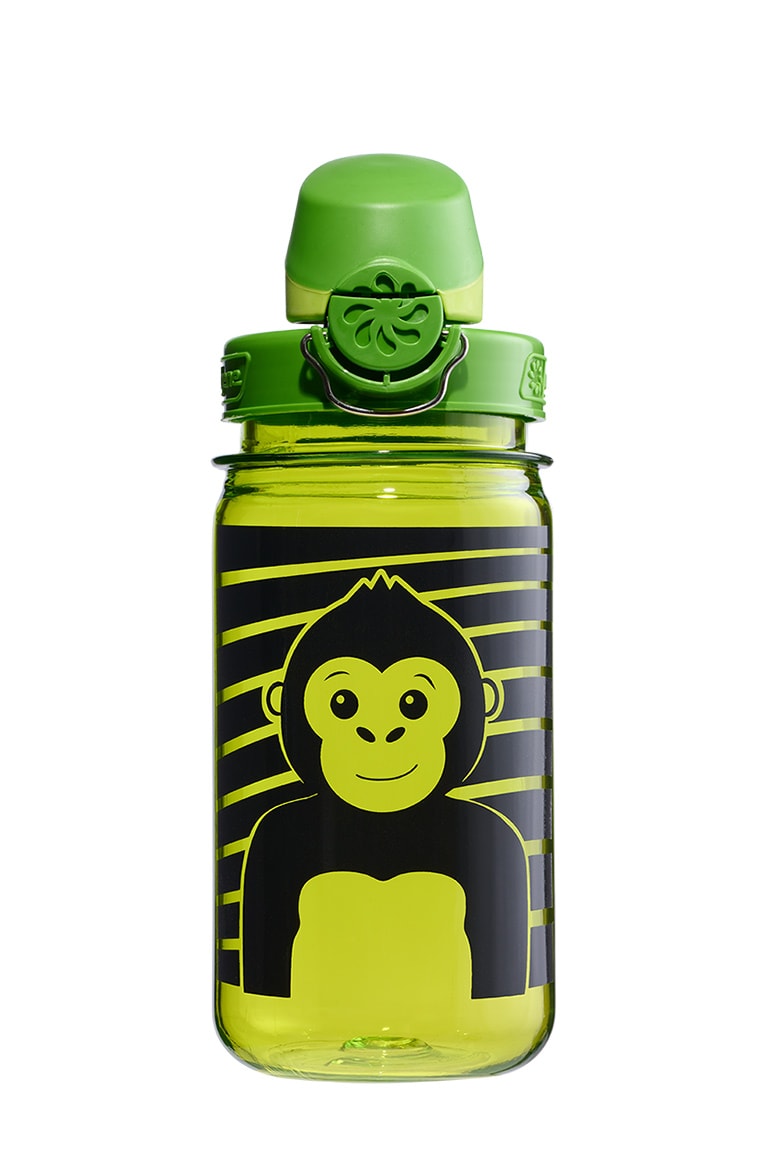 Nalgene product view: 12oz On-The-Fly Kids Lock-Top Bottle with Graphics Q5 — 12oz On-The-Fly Kids Lock-Top Bottle with Graphics
