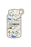 Nalgene Bottle Map Sticker — Nalgene Bottle Map Sticker V8