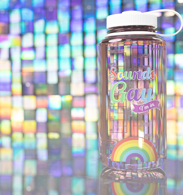Nalgene product detail: 32oz Wide Mouth Pride Bottle V5 — 32oz Wide Mouth Pride Bottle