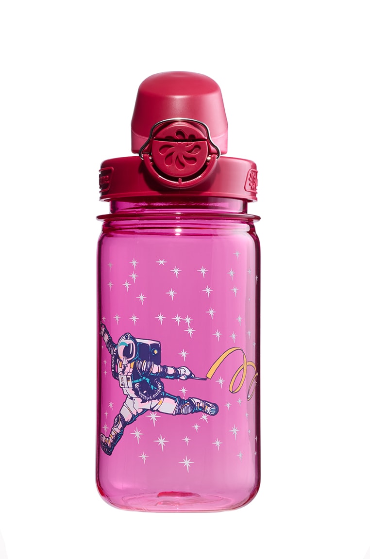 Nalgene product image: 12oz On-The-Fly Kids Lock-Top Bottle with Graphics Q5 — 12oz On-The-Fly Kids Lock-Top Bottle with Graphics