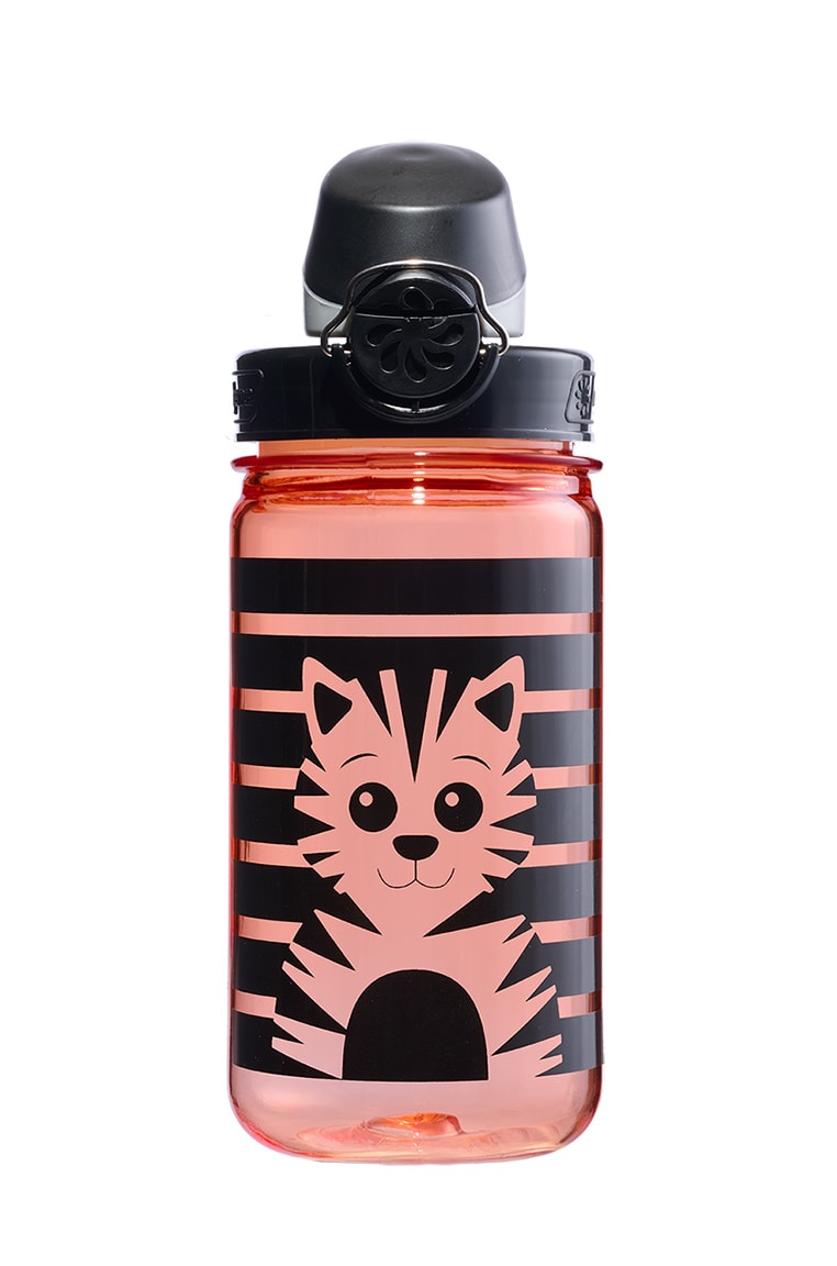 Nalgene product detail: 12oz On-The-Fly Kids Lock-Top Bottle with Graphics Q5 — 12oz On-The-Fly Kids Lock-Top Bottle with Graphics